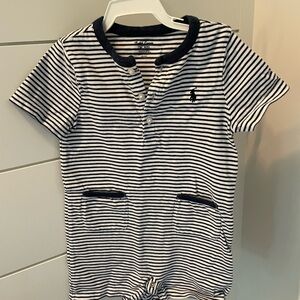 Striped Short Sleeve Ralph Lauren Toddler one piece
